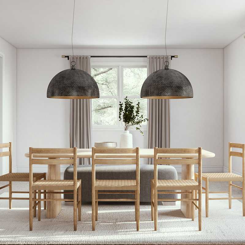 Contemporary, Modern, Eclectic Dining Room Design by Havenly Interior Designer Katherine