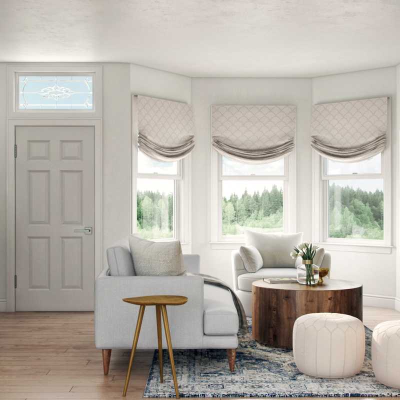 Classic Contemporary Living Room Design by Havenly Interior Designer Maria