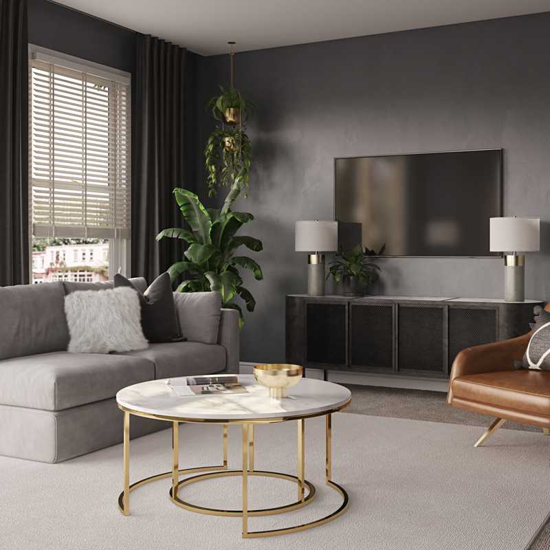 Modern, Glam Living Room Design by Havenly Interior Designer Sheyna