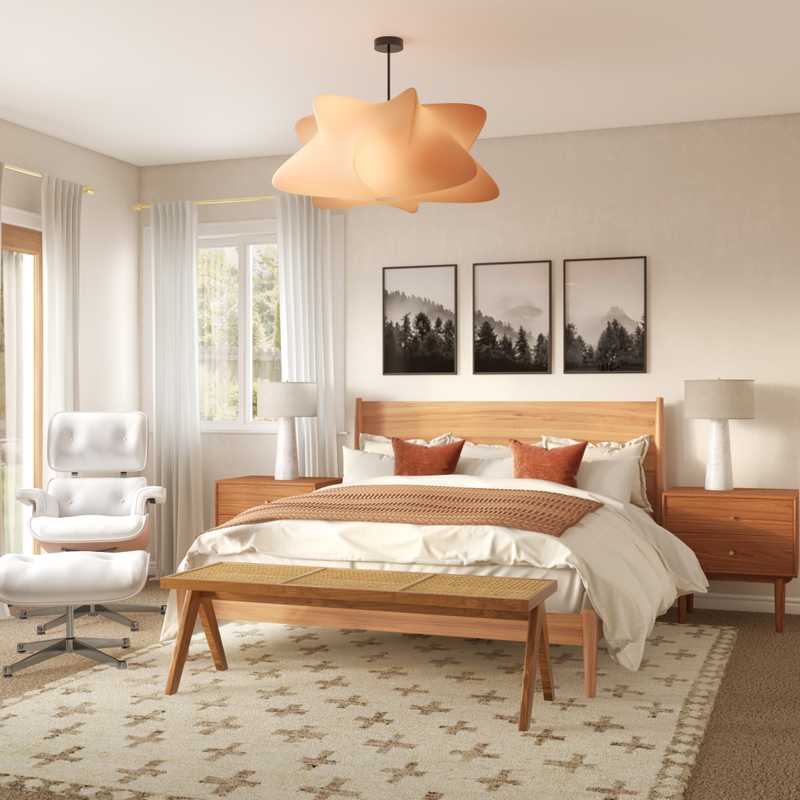 Modern, Rustic, Midcentury Modern, Scandinavian Bedroom Design by Havenly Interior Designer Catalina
