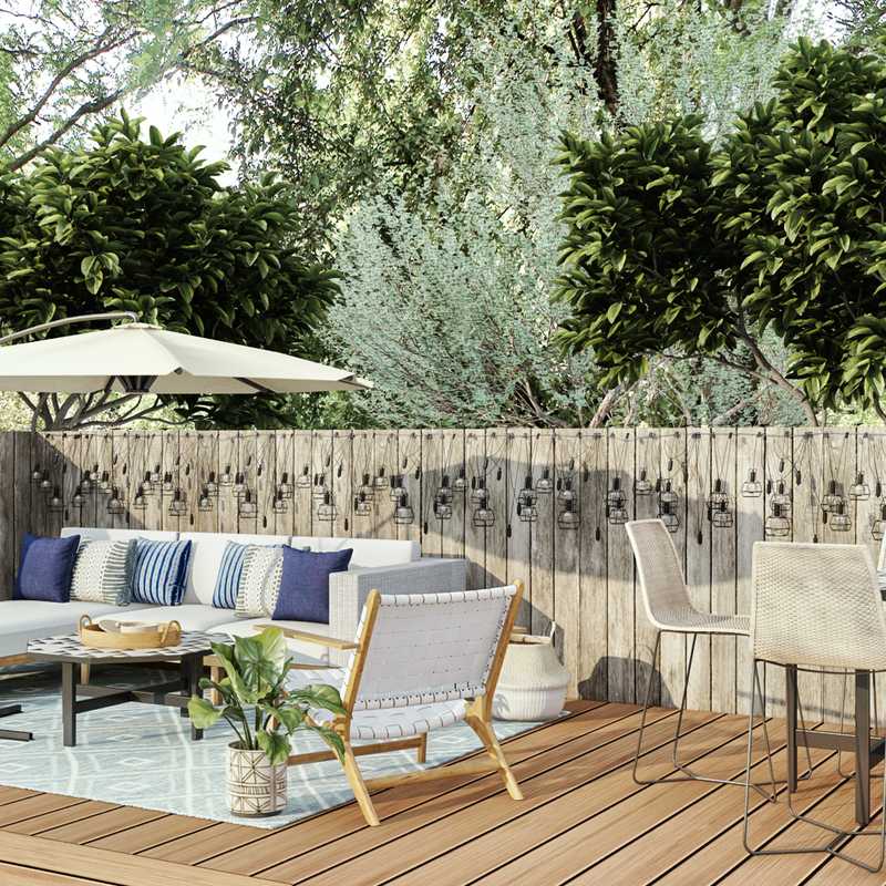 Bohemian, Midcentury Modern Not Sure Yet Design by Havenly Interior Designer Priscila