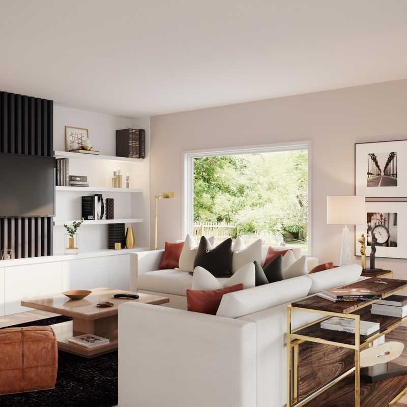 Contemporary, Modern Living Room Design by Havenly Interior Designer Anny
