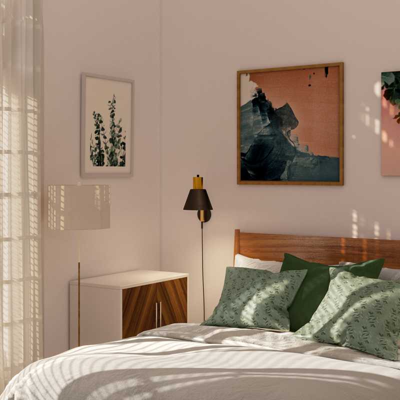 Modern, Midcentury Modern Bedroom Design by Havenly Interior Designer Stephanie