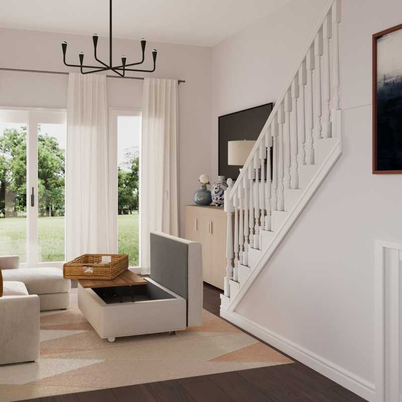 Contemporary, Modern, Coastal Living Room Design by Havenly Interior Designer Julia