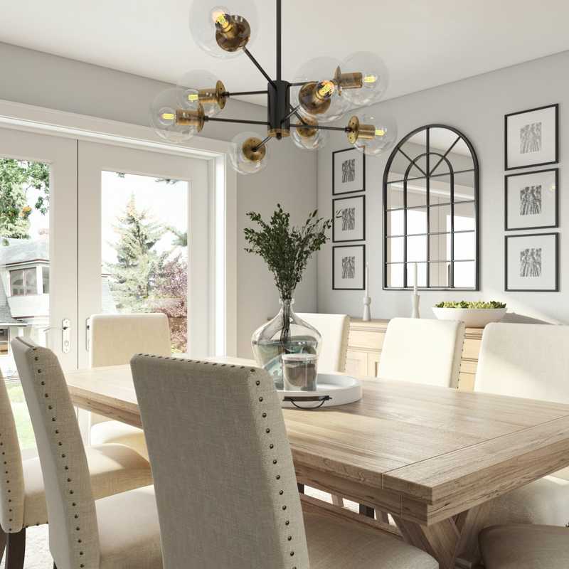 Modern, Farmhouse Dining Room Design by Havenly Interior Designer Briana
