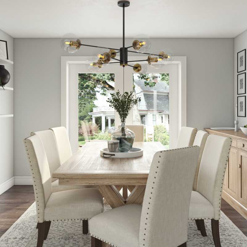 Modern, Farmhouse Dining Room Design by Havenly Interior Designer Briana