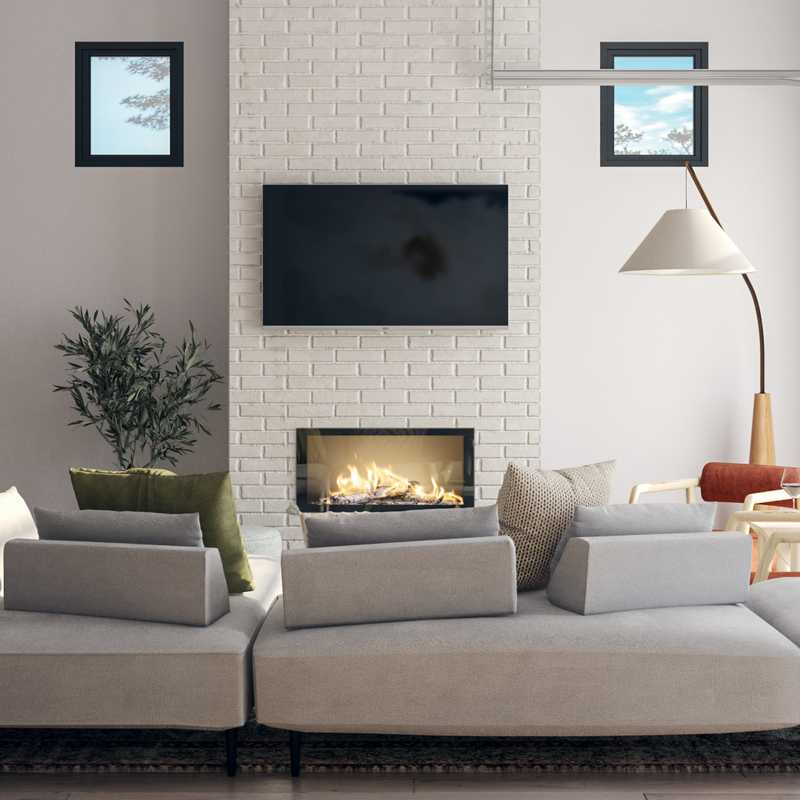 Bohemian, Minimal, Scandinavian Living Room Design by Havenly Interior Designer Astrid