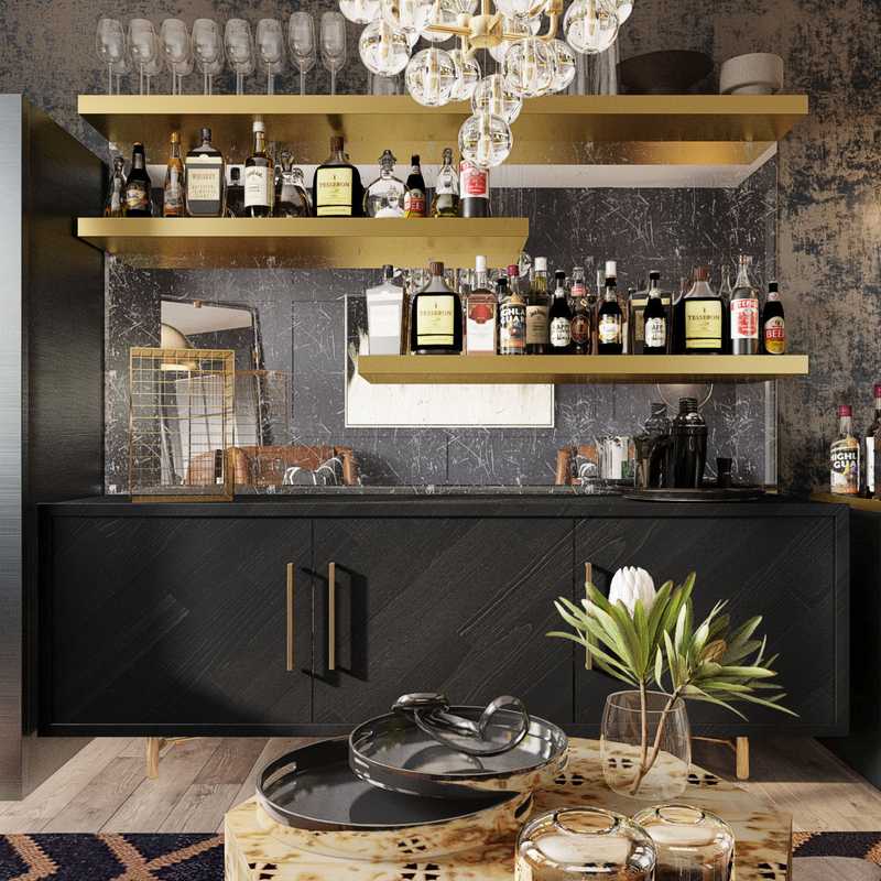 Contemporary, Glam Not Sure Yet Design by Havenly Interior Designer Melisa