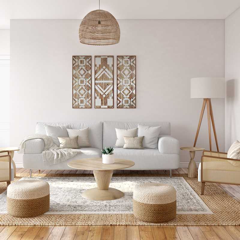Modern, Bohemian, Rustic, Minimal, Scandinavian Living Room Design by Havenly Interior Designer Hayley