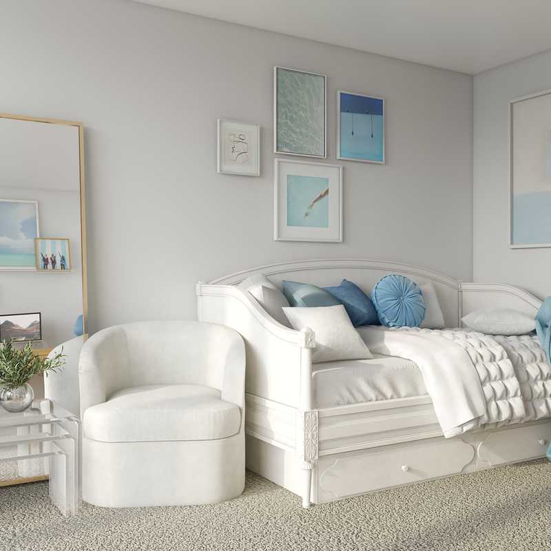 Modern, Glam, Minimal, Scandinavian Bedroom Design by Havenly Interior Designer Ashley