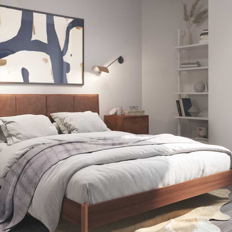 Midcentury Modern Bedroom Design by Havenly Interior Designer Gonzalo