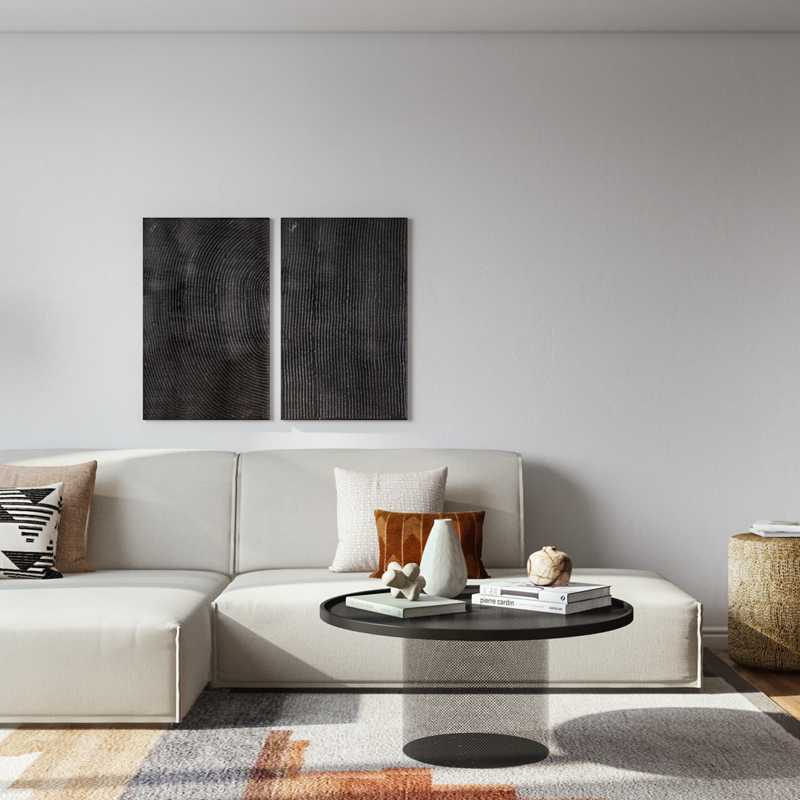 Minimal Living Room Design by Havenly Interior Designer Gonzalo