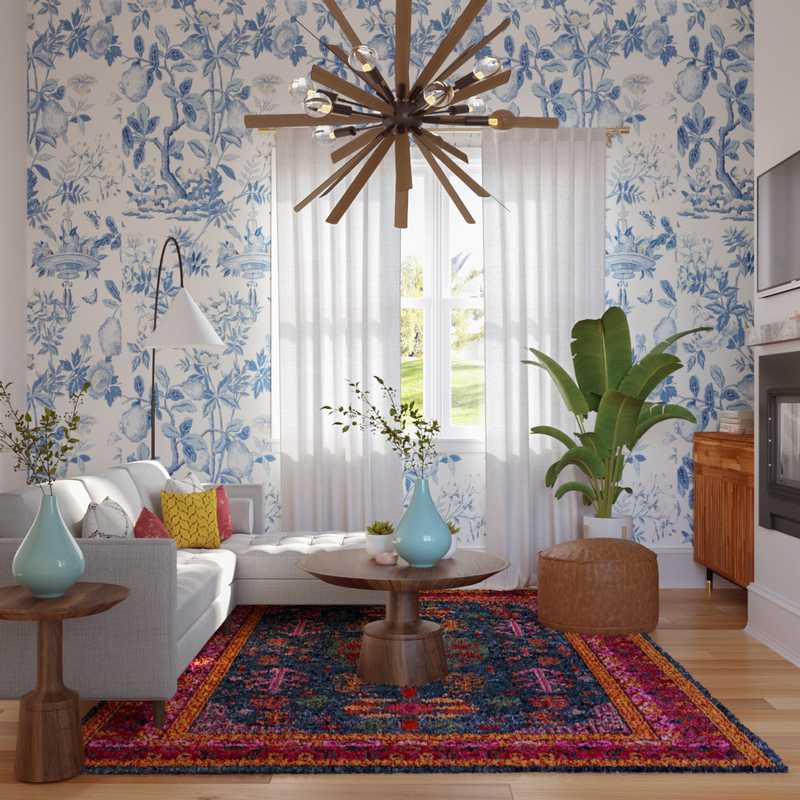 Eclectic Living Room Design by Havenly Interior Designer Francisco