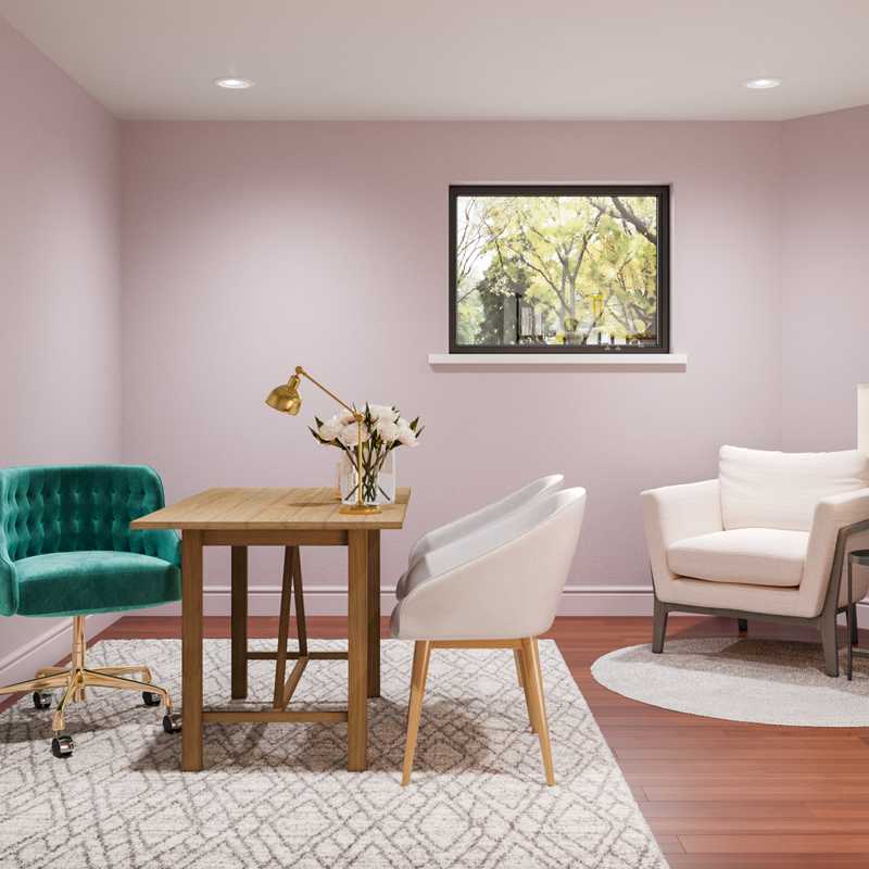 Contemporary, Classic, Industrial, Transitional, Library Office Design by Havenly Interior Designer Carla