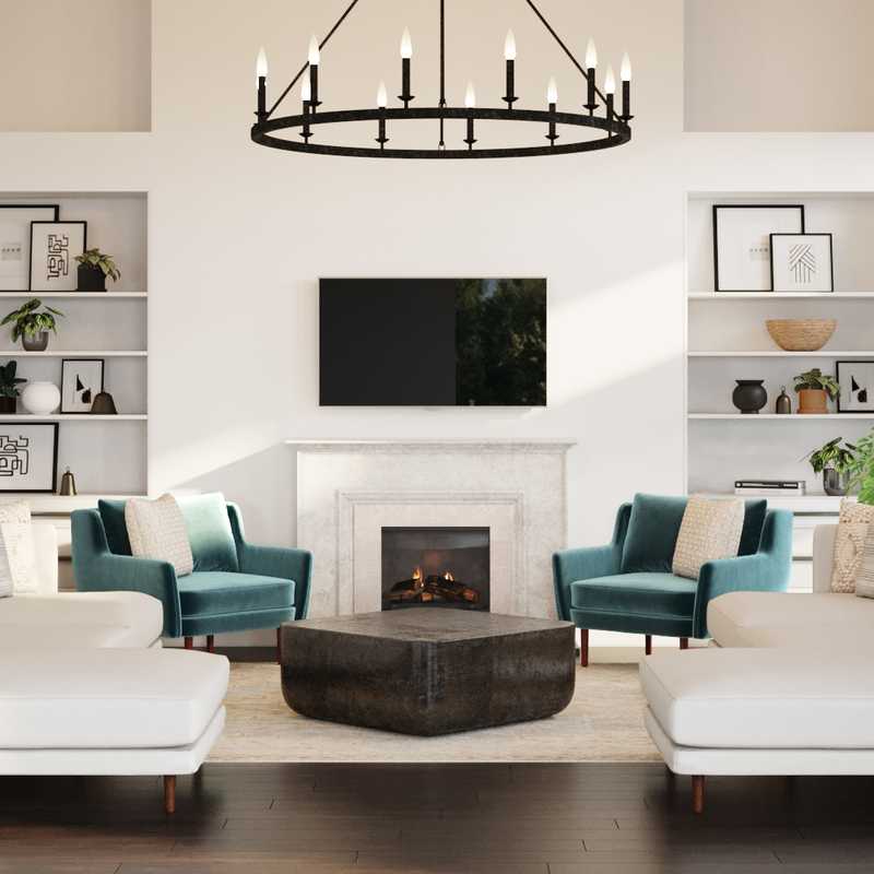 Modern Living Room Design by Havenly Interior Designer Isabella