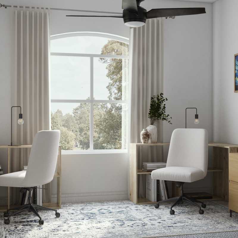 Contemporary, Modern, Scandinavian Office Design by Havenly Interior Designer Rebecca