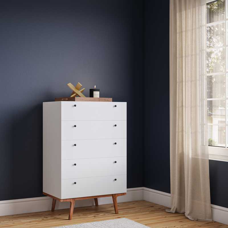 Midcentury Modern Bedroom Design by Havenly Interior Designer Taylor
