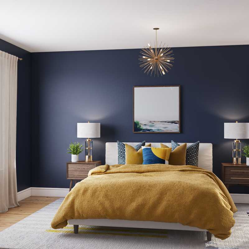 Midcentury Modern Bedroom Design by Havenly Interior Designer Taylor