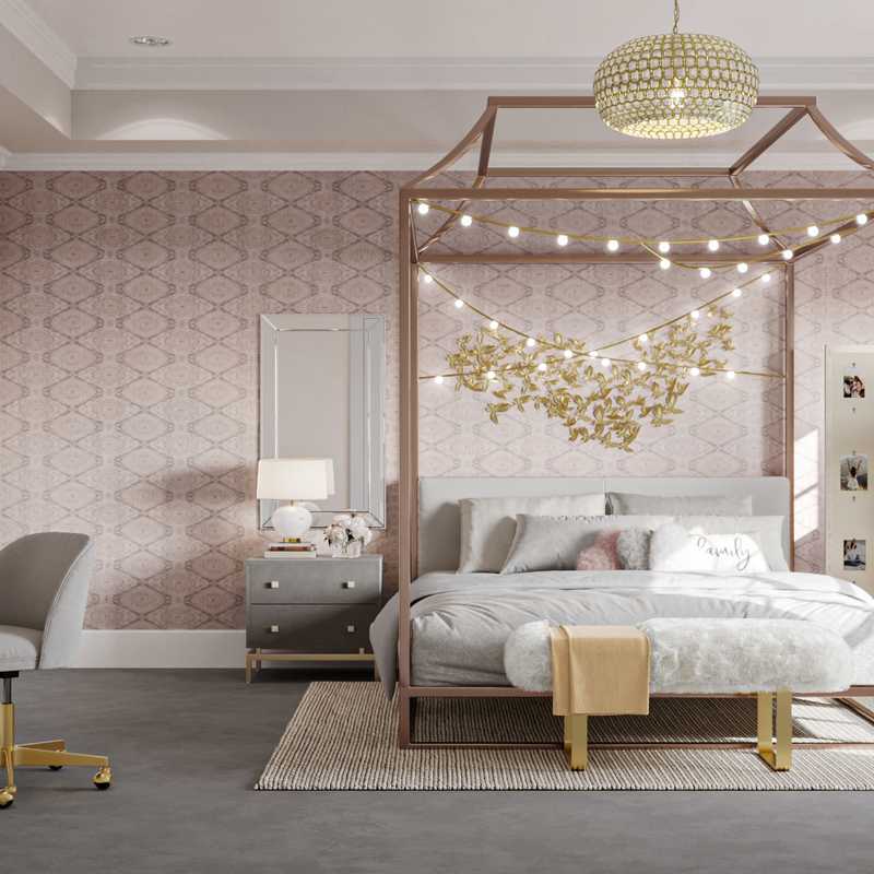 Modern, Classic, Glam Bedroom Design by Havenly Interior Designer Dawn