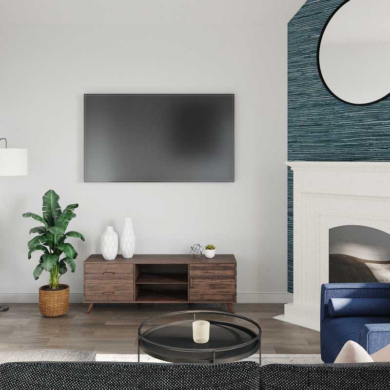 Modern, Industrial, Transitional Living Room Design by Havenly Interior Designer Jackie