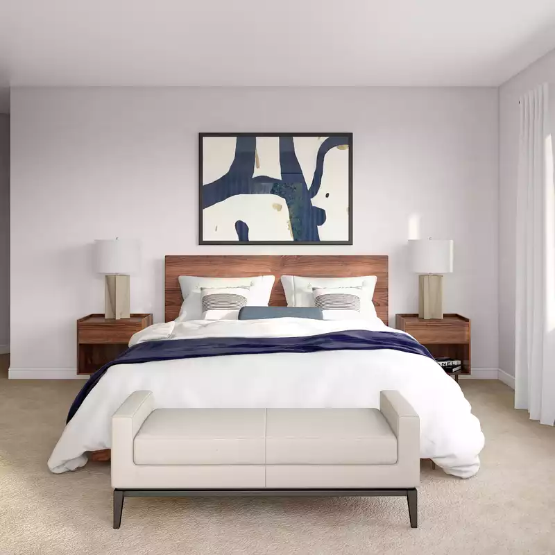 Modern, Midcentury Modern Bedroom Design by Havenly Interior Designer Catalina