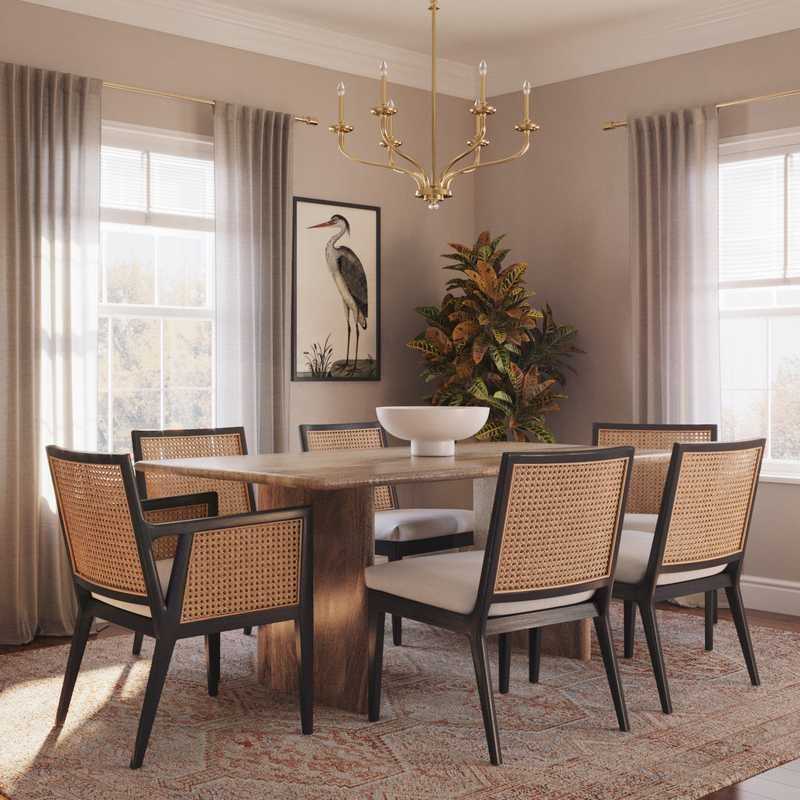 Classic, Farmhouse Dining Room Design by Havenly Interior Designer Shannon