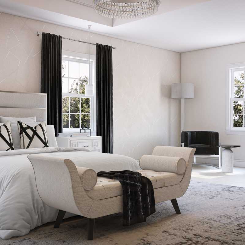 Contemporary, Glam Bedroom Design by Havenly Interior Designer Tatiana