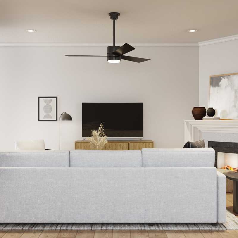 Contemporary, Modern, Scandinavian Living Room Design by Havenly Interior Designer Victoria