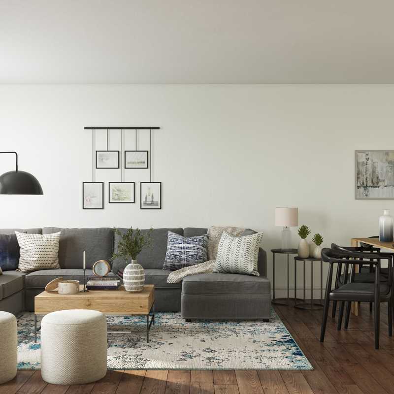 Midcentury Modern, Minimal Living Room Design by Havenly Interior Designer Nicole