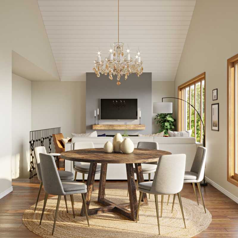 Contemporary, Modern, Bohemian, Rustic, Transitional, Midcentury Modern, Scandinavian Living Room Design by Havenly Interior Designer Lisa
