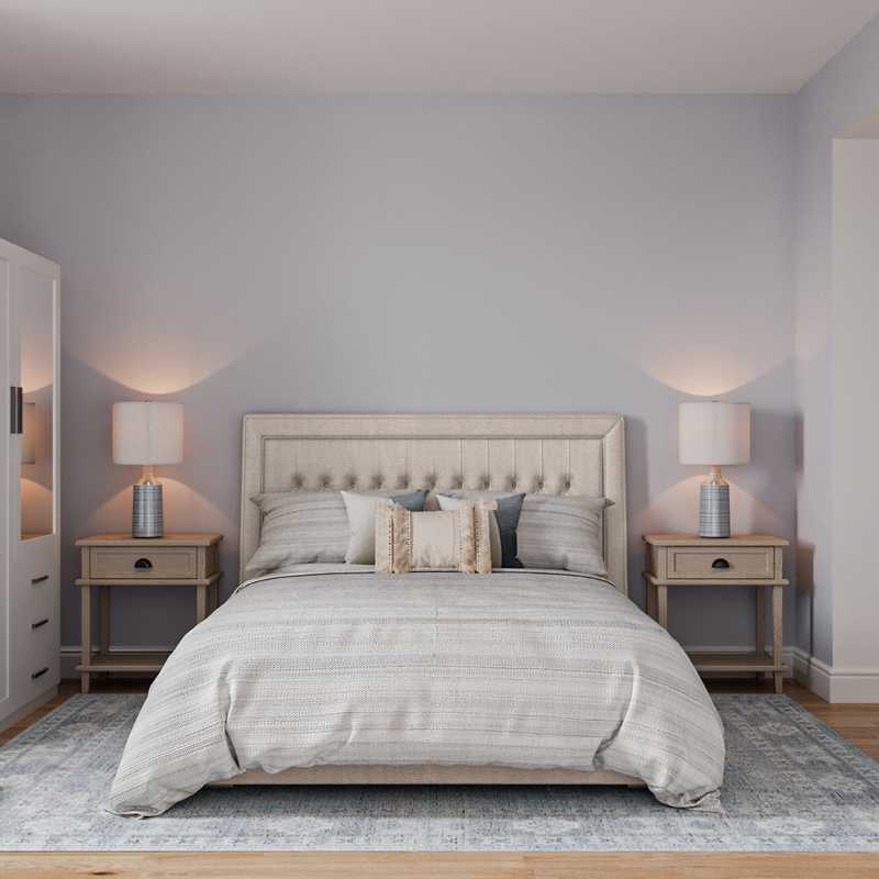 Bohemian, Coastal Bedroom Design by Havenly Interior Designer Christina