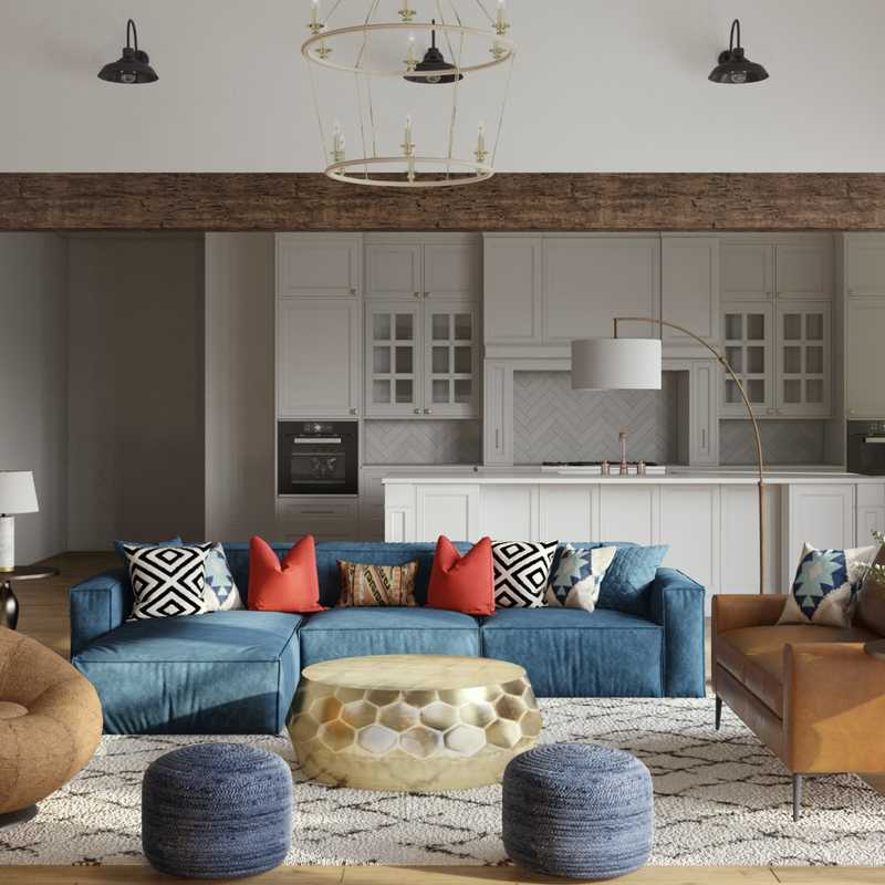 Modern, Glam Living Room Design by Havenly Interior Designer Nusrath