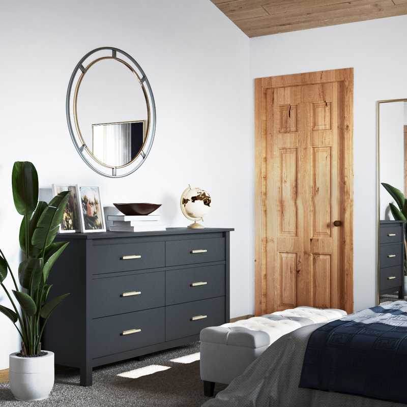 Midcentury Modern Bedroom Design by Havenly Interior Designer Cathrine