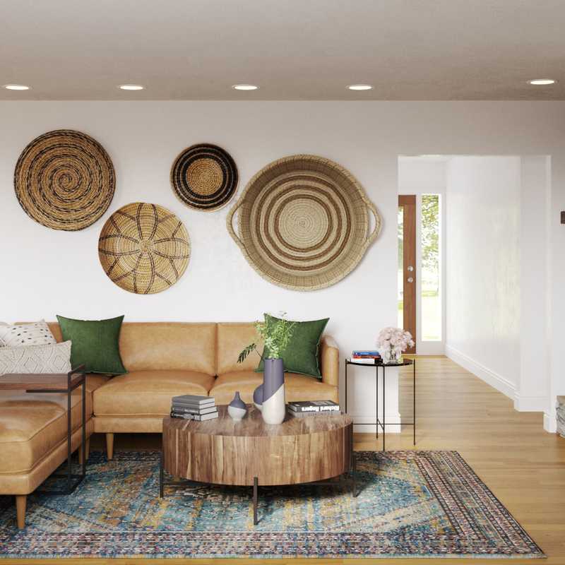 Midcentury Modern, Scandinavian Living Room Design by Havenly Interior Designer Carla