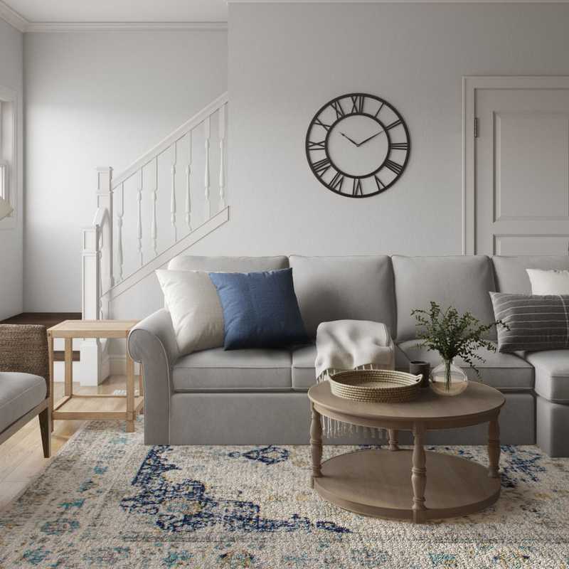 Classic, Coastal Living Room Design by Havenly Interior Designer Legacy