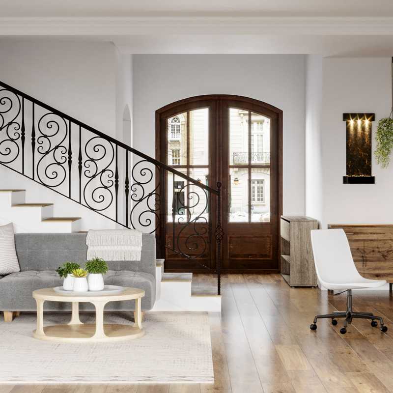 Contemporary, Modern, Scandinavian Living Room Design by Havenly Interior Designer Sarah