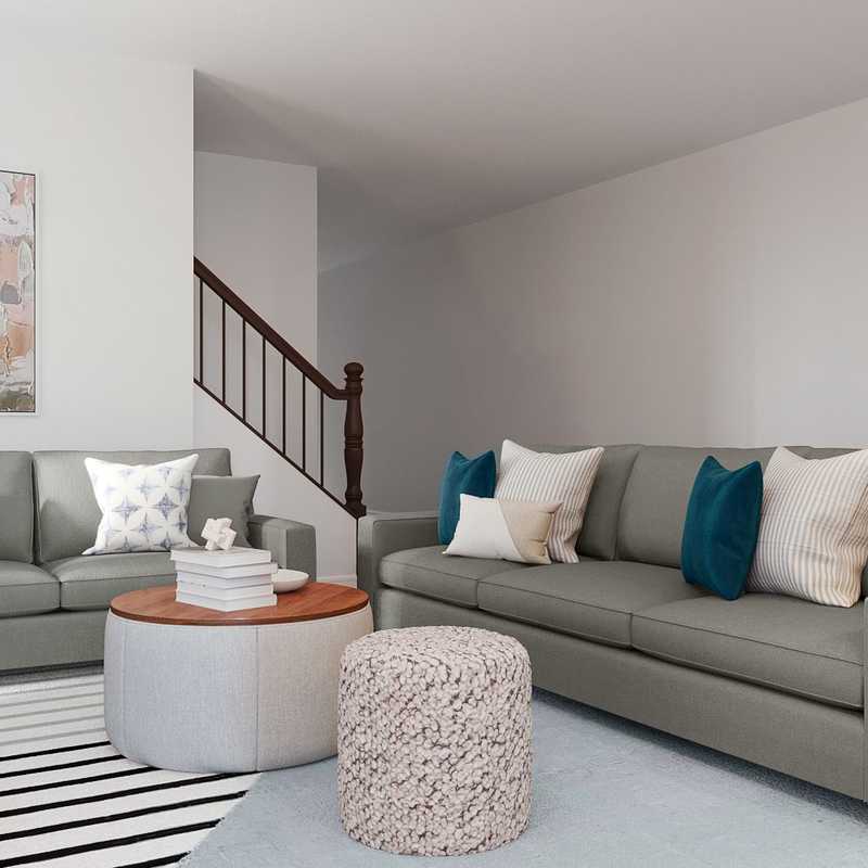 Contemporary, Classic Living Room Design by Havenly Interior Designer Laura