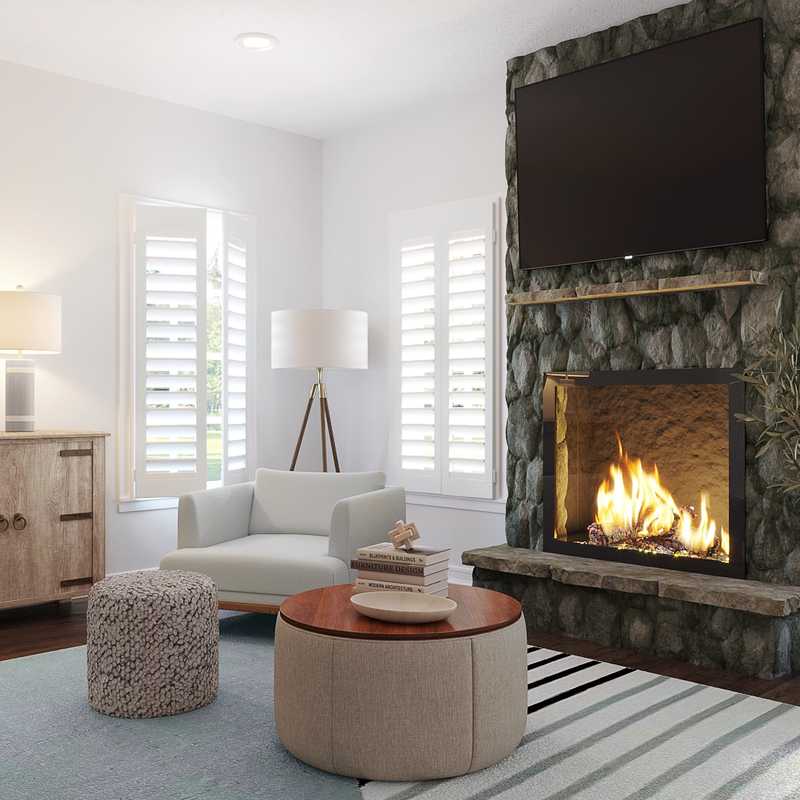 Contemporary, Classic Living Room Design by Havenly Interior Designer Laura