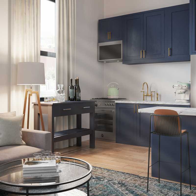 Midcentury Modern Living Room Design by Havenly Interior Designer Shaun