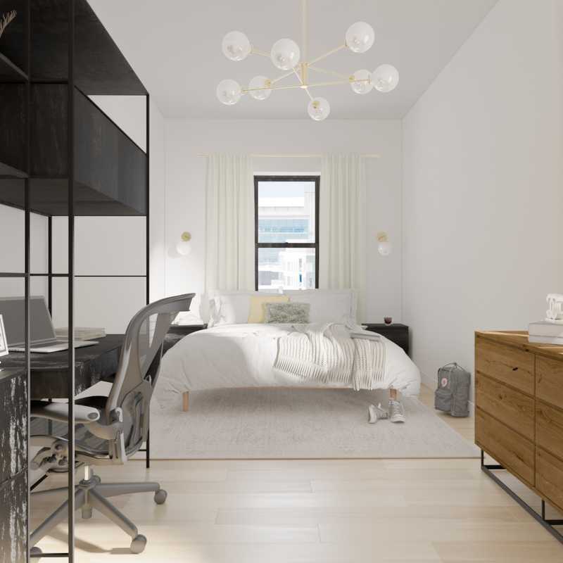 Midcentury Modern Bedroom Design by Havenly Interior Designer Shaun