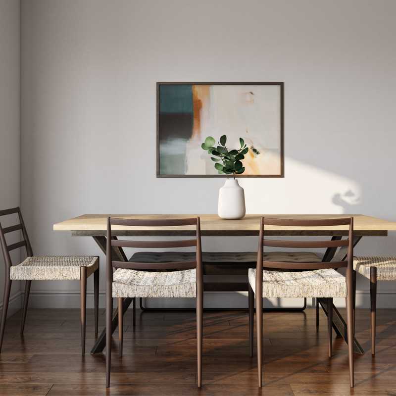 Modern, Midcentury Modern Living Room Design by Havenly Interior Designer Karie