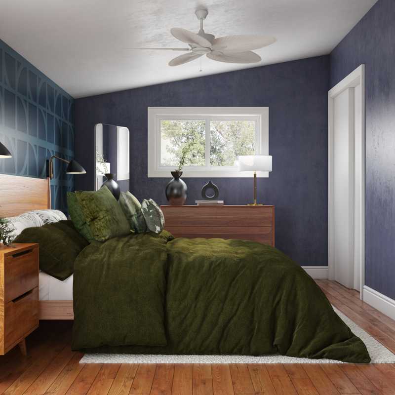 Midcentury Modern Bedroom Design by Havenly Interior Designer Stephanie