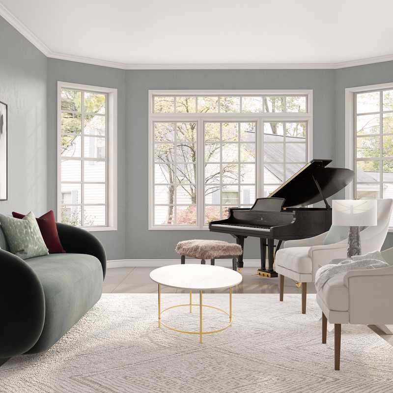 Modern, Glam Living Room Design by Havenly Interior Designer Taylor