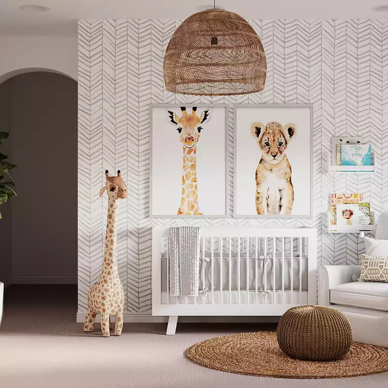 Contemporary, Classic, Transitional Nursery Design by Havenly Interior Designer Stacy