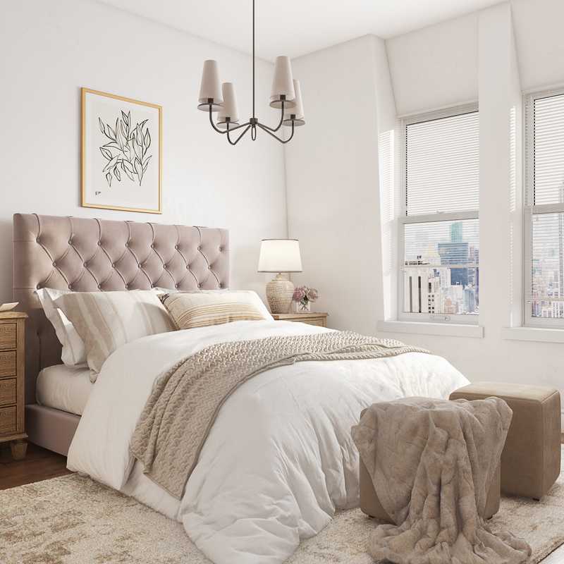 Classic, Glam, Traditional, Farmhouse, Transitional Bedroom Design by Havenly Interior Designer Christine