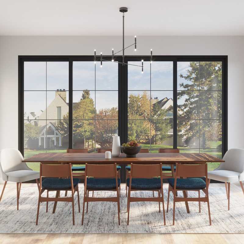 Midcentury Modern Dining Room Design by Havenly Interior Designer Anny