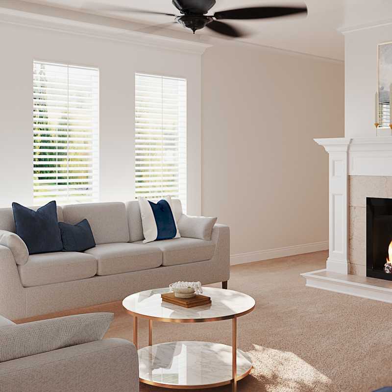 Contemporary, Traditional, Transitional Living Room Design by Havenly Interior Designer Daniela