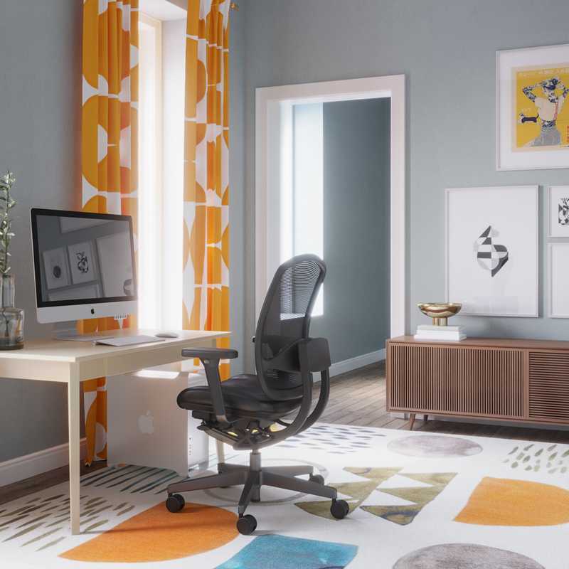 Bohemian, Scandinavian Living Room Design by Havenly Interior Designer Alex