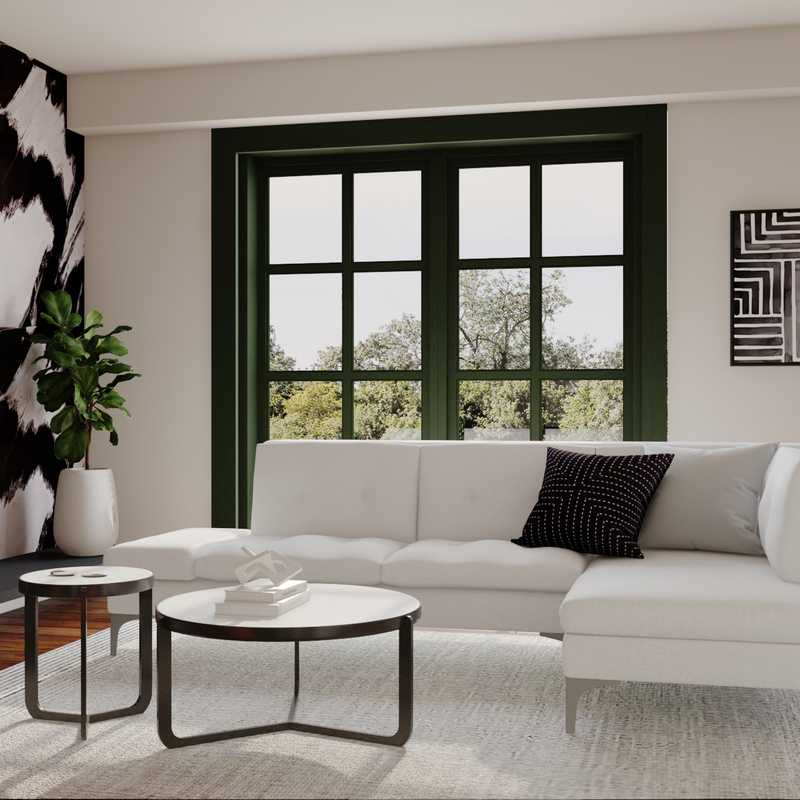 Modern, Minimal Living Room Design by Havenly Interior Designer Sydney