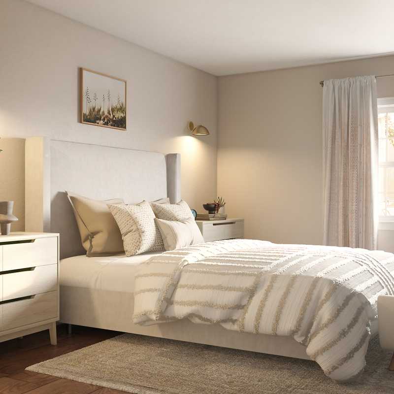 Modern, Eclectic, Bohemian, Farmhouse, Midcentury Modern Bedroom Design by Havenly Interior Designer Christina